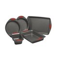 Rachael Ray Rachael Ray 47020 Yum-O Nonstick Oven Lovin Bakeware Set with Handles; Gray & Red - 5 Piece 47020